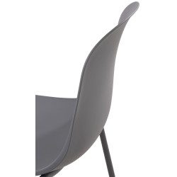Chaise Hardin gris foncé