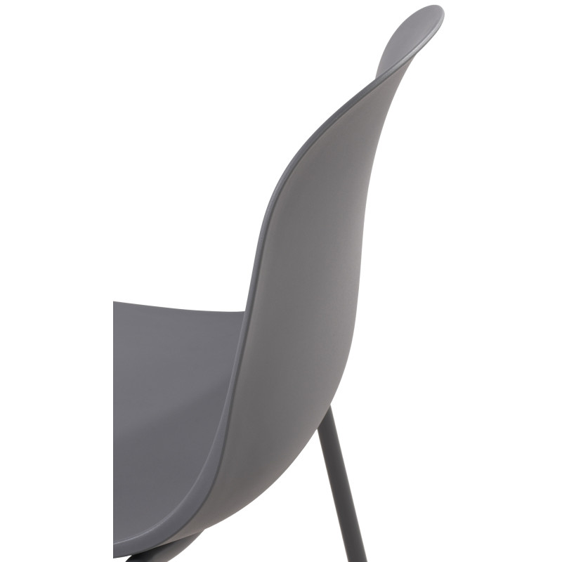 Chaise Hardin gris foncé