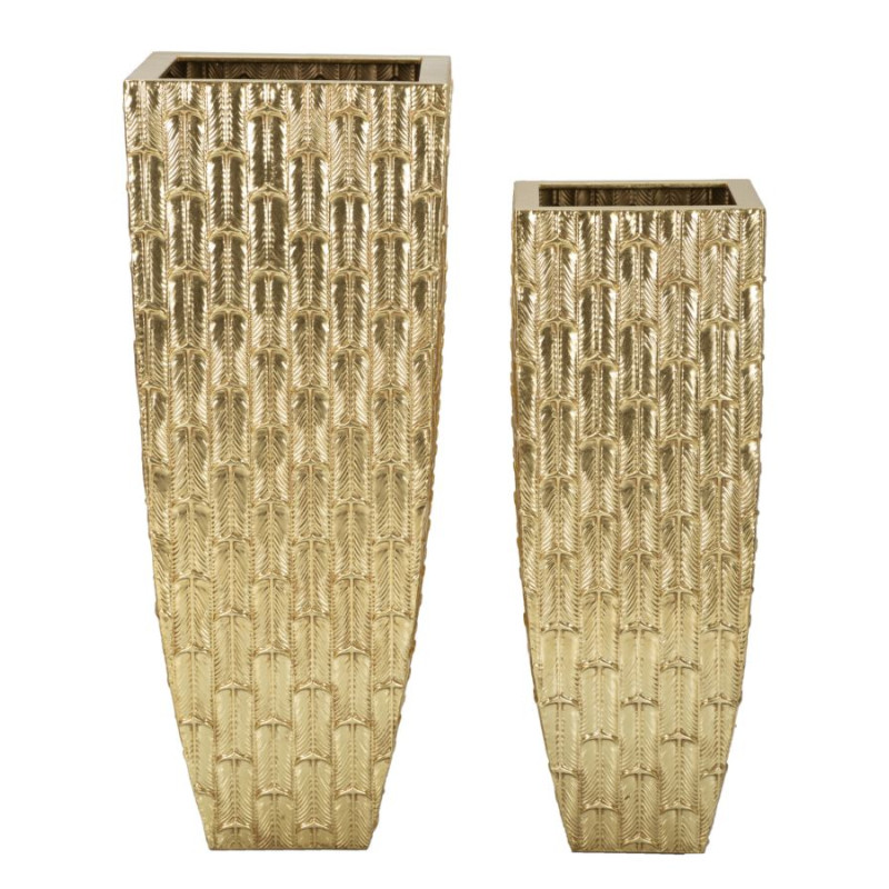 LOT DE 2 SUPPORTS DE VASE GLISS CM 40X40X99-32X32X84