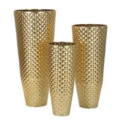 ENSEMBLE DE 3 PORTE-VASE...
