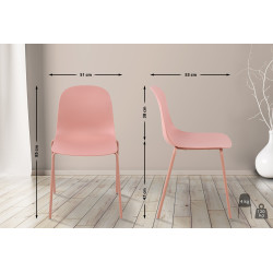 Chaise Hardin rose