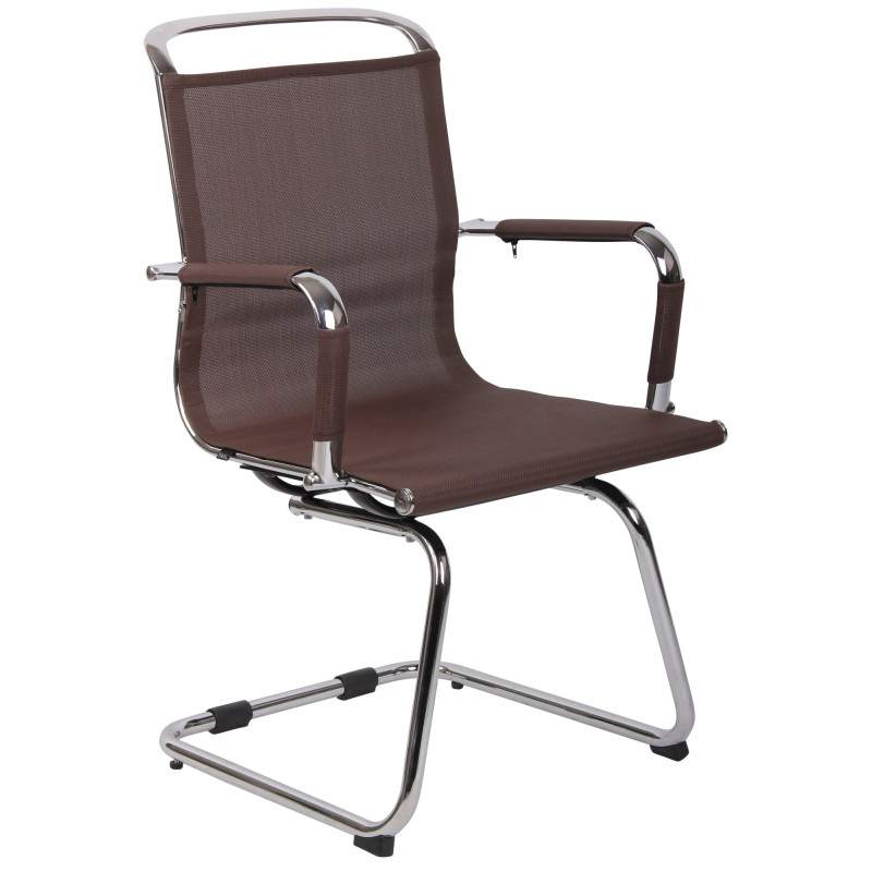 Chaise visiteur Barnet Mesh marron
