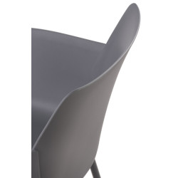 Chaise Alpena gris foncé