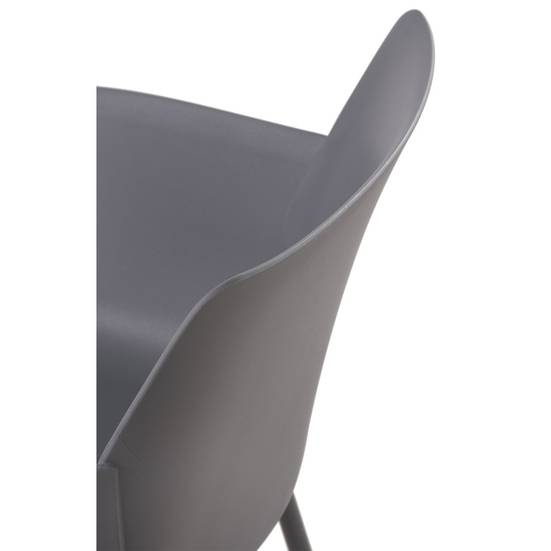 Chaise Alpena gris foncé