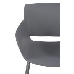 Chaise Alpena gris foncé