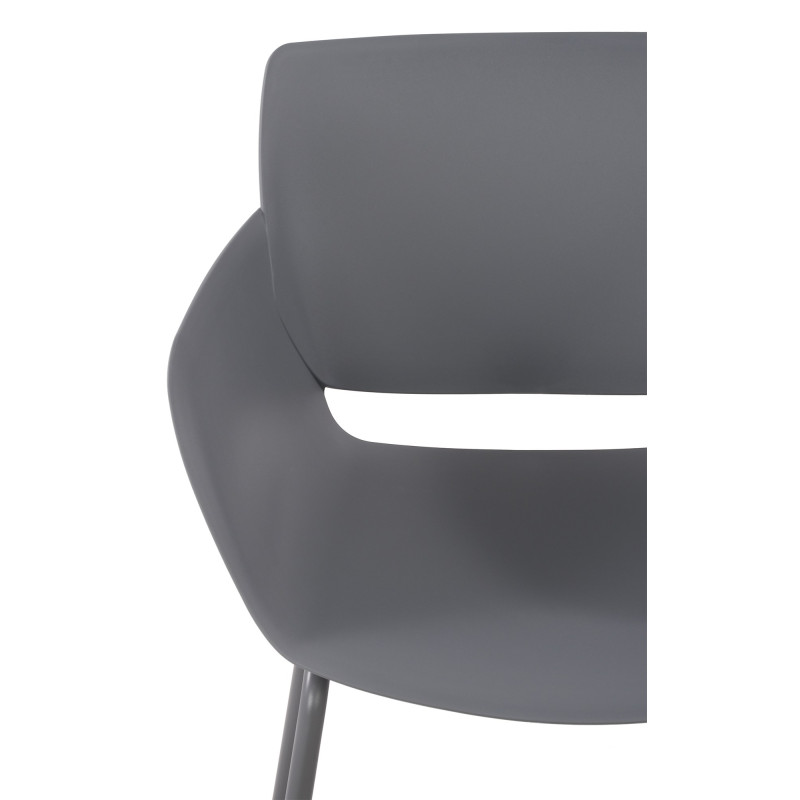 Chaise Alpena gris foncé
