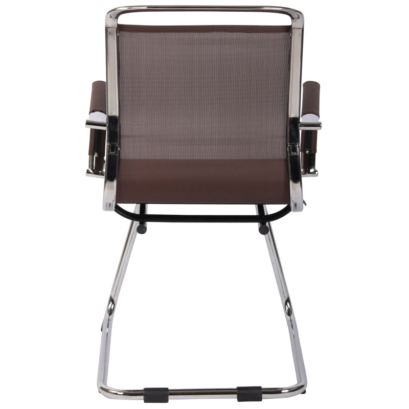 Chaise visiteur Barnet Mesh marron