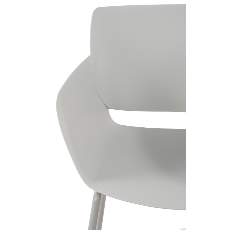 Chaise Alpena gris clair