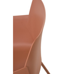 Chaise Alpena terre cuite