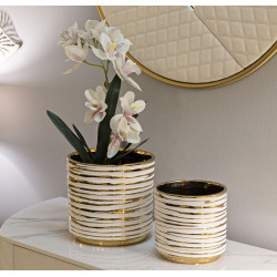 PORTE-VASE BLOM SET 2 PIÈCES CM Ø 23X22-18X17,5