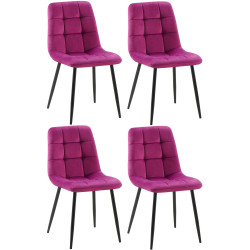 Lot de 4 chaises de salle à...