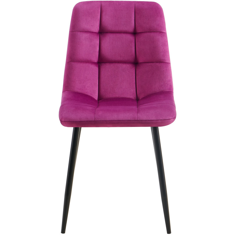 Lot de 4 chaises de salle à manger Antibes violet