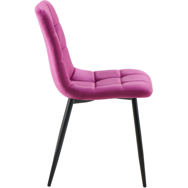 Lot de 4 chaises de salle à manger Antibes violet