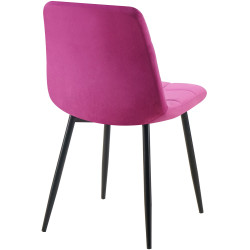 Lot de 4 chaises de salle à manger Antibes violet