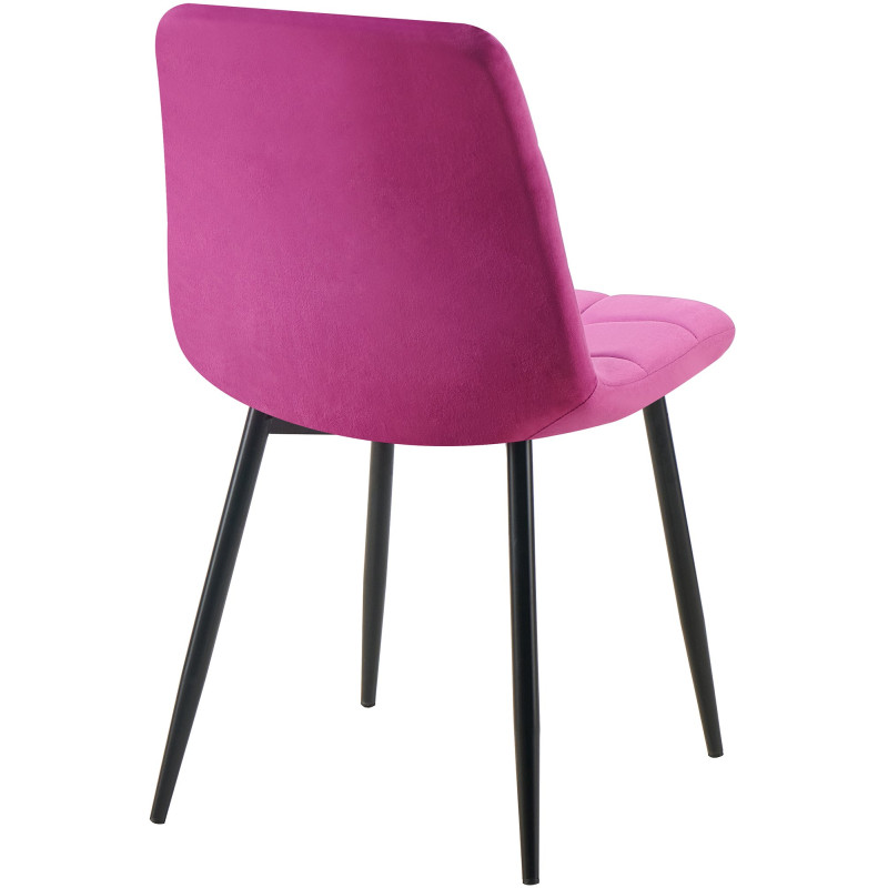 Lot de 4 chaises de salle à manger Antibes violet
