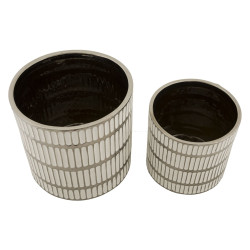 PORTE-VASE RAY SET 2 PCS CM Ø 22,5X24-18x19