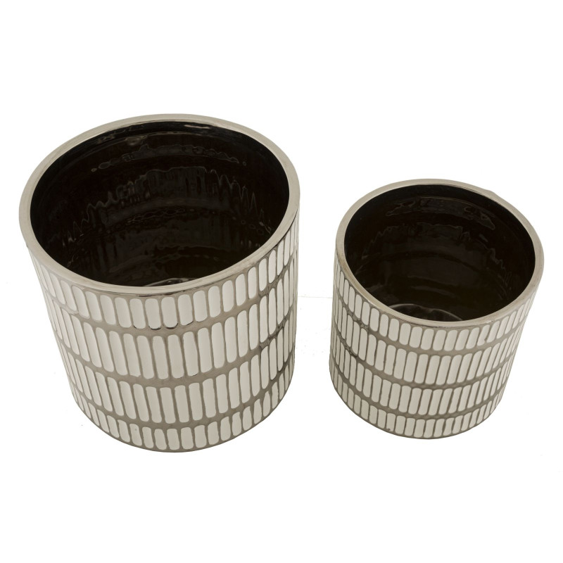 PORTE-VASE RAY SET 2 PCS CM Ø 22,5X24-18x19