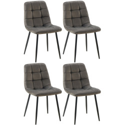 Lot de 4 chaises de salle à...