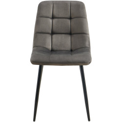 Lot de 4 chaises de salle à manger Antibes anthracite