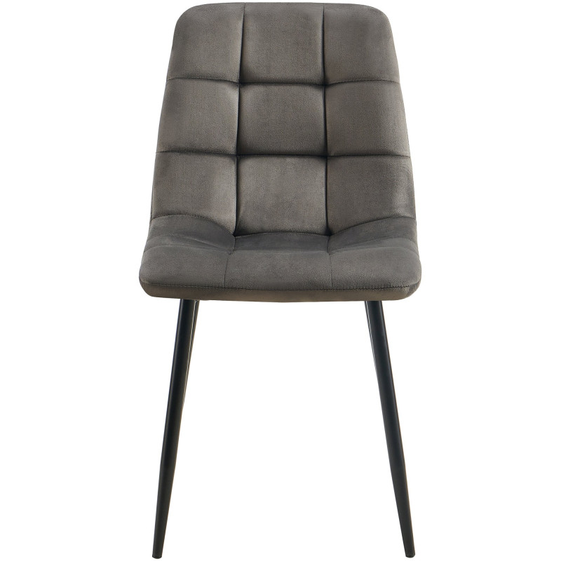 Lot de 4 chaises de salle à manger Antibes anthracite