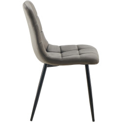 Lot de 4 chaises de salle à manger Antibes anthracite