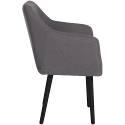 Silla De Salón Utrecht En Tela Gris oscuro,Negro