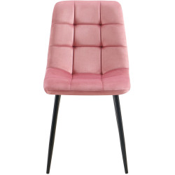Lot de 4 chaises de salle à manger Antibes rose