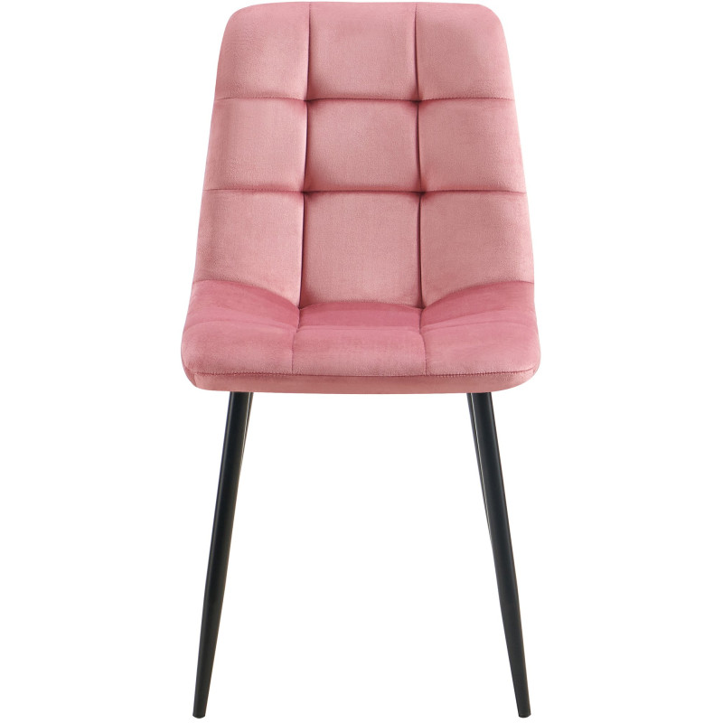 Lot de 4 chaises de salle à manger Antibes rose