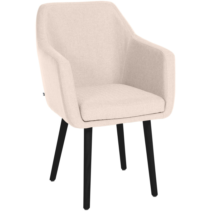 Silla De Salón Utrecht En Tela Beige,Negro