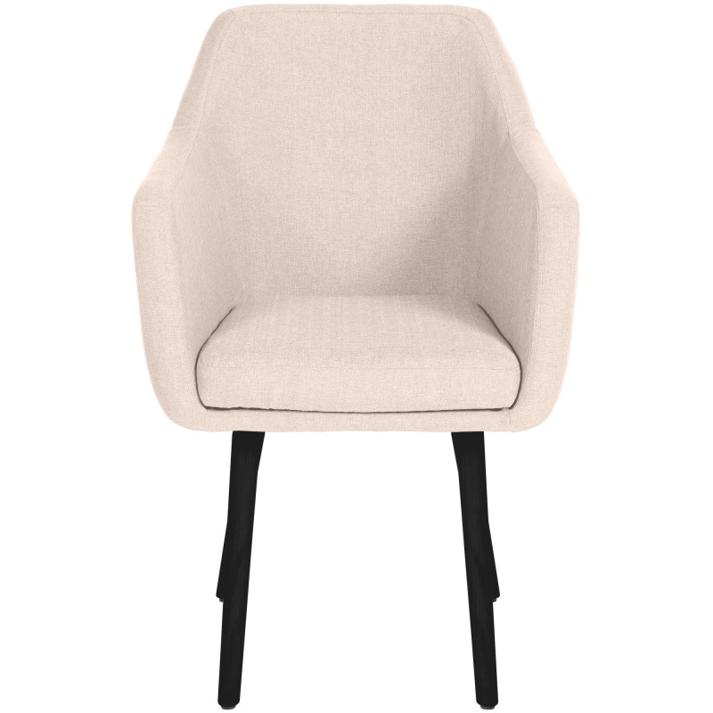 Sedia visitatore Utrecht in tessuto Beige,nero