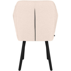 Sedia visitatore Utrecht in tessuto Beige,nero