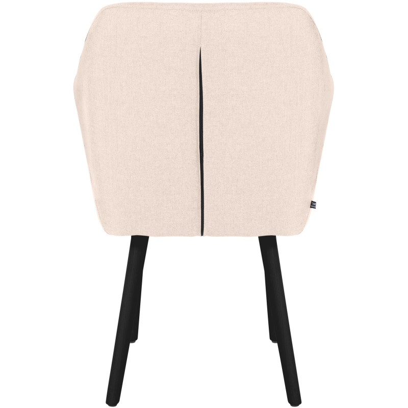 Sedia visitatore Utrecht in tessuto Beige,nero