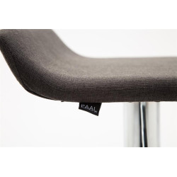 Lot de 2 tabourets de bar Dyn V2 tissu C gris foncé