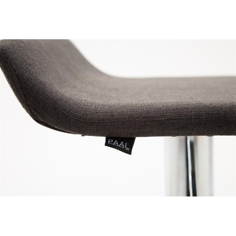 Lot de 2 tabourets de bar Dyn V2 tissu C gris foncé