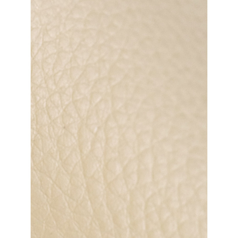 Chaise de salle à manger Foley simili cuir chêne crème