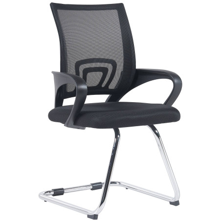 Chaise visiteur Eureka noire