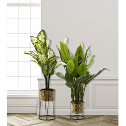 PORTE-VASE LEAVY JEU 2 PCSCM Ø 21X40-19X22