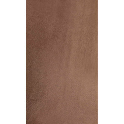 Chaise de salle à manger en velours Lewes brun