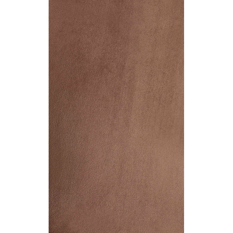 Chaise de salle à manger en velours Lewes brun