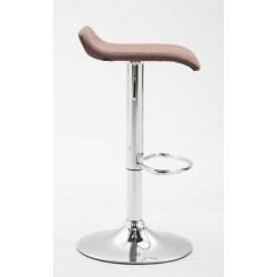 Lot de 2 tabourets de bar Dyn V2 tissu C brun
