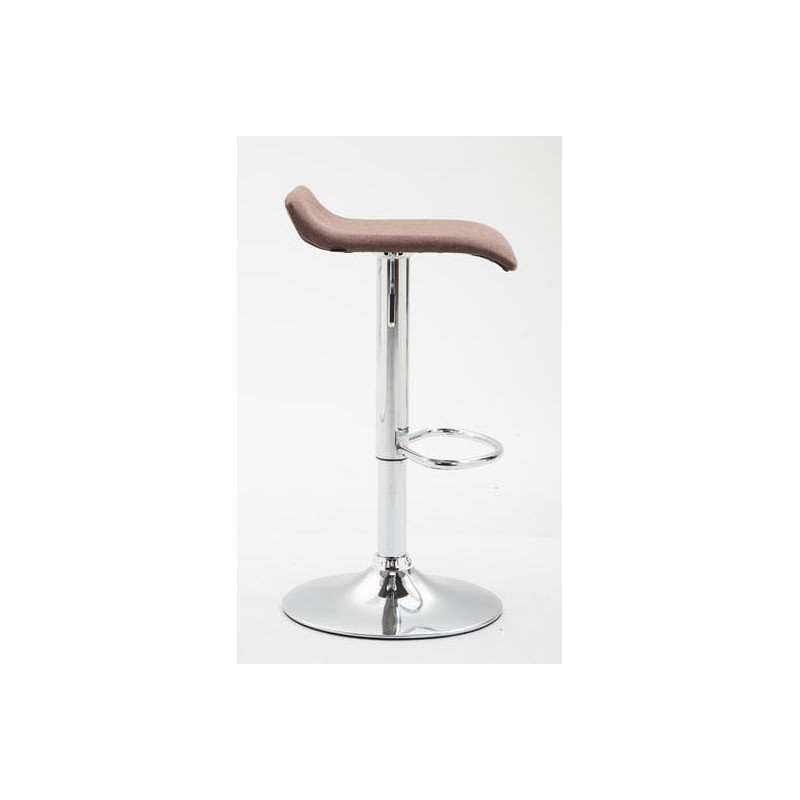 Lot de 2 tabourets de bar Dyn V2 tissu C brun