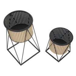 PORTE-VASE OSAKA LOT DE 2 PCS CM Ø 21X40-19X22