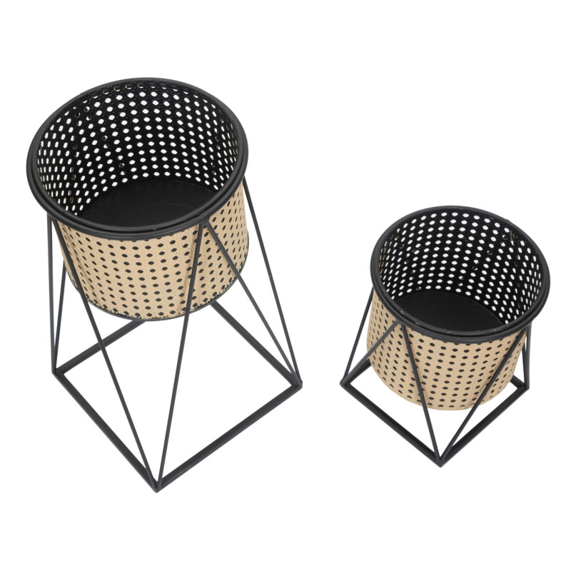 PORTE-VASE OSAKA LOT DE 2 PCS CM Ø 21X40-19X22