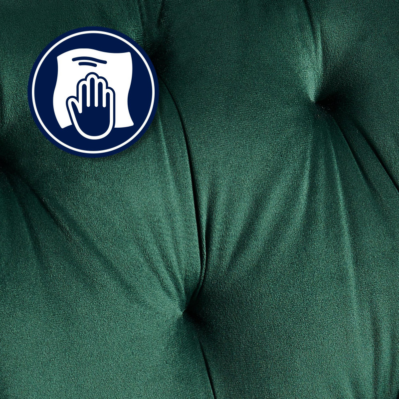 Sedia visitatore Cassis Velvet Velluto,verde