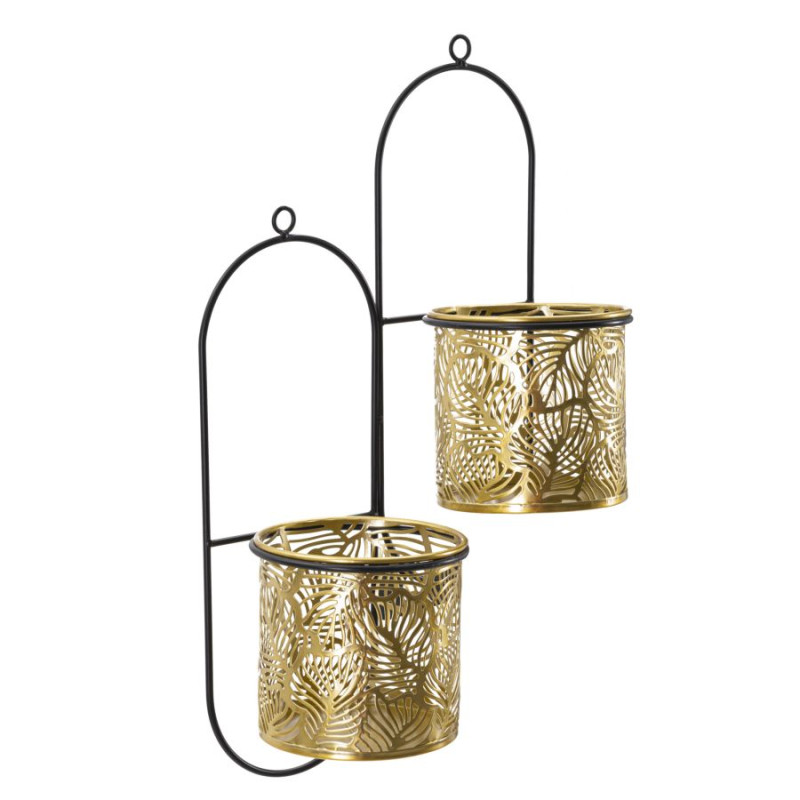 PORTE-VASE MURAL DOUBLE HONG CM 27X14X48