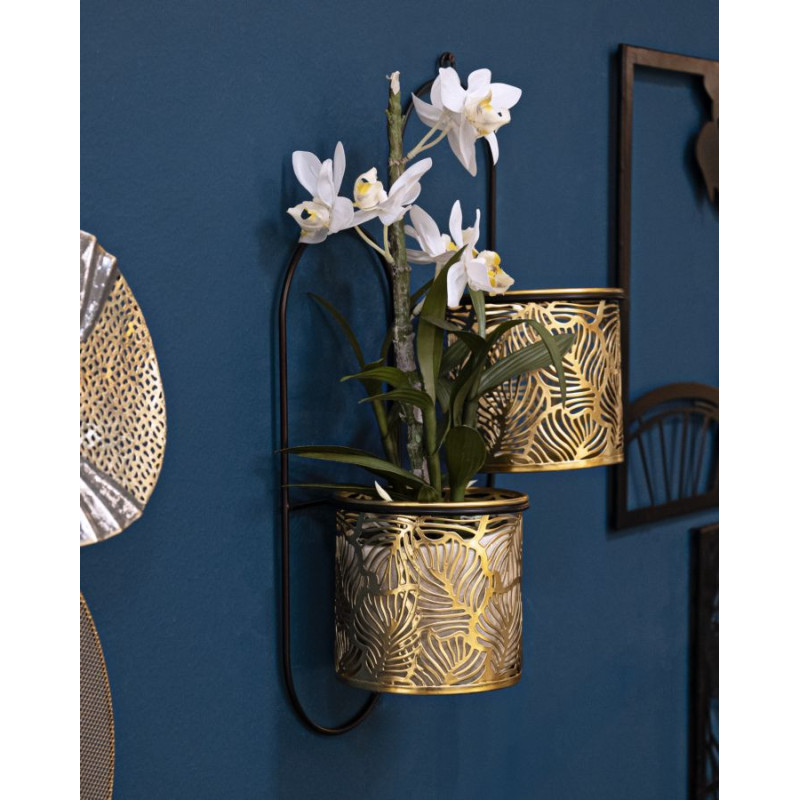 PORTE-VASE MURAL DOUBLE HONG CM 27X14X48