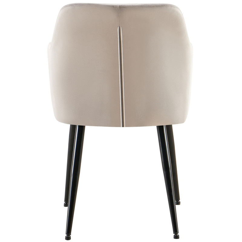 Chaise de salle à manger Monett velours B gris