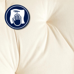 Sedia visitatore Cassis Velvet Velluto,crema