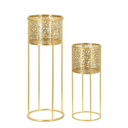 LOT DE 2 PORTE-VASE NAT CM...