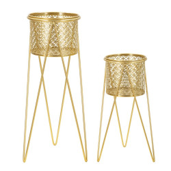 LOT DE 2 PORTE-VASE NAT CM...